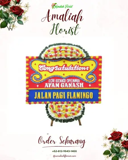 Sewa Papan Bunga Kolongan Satu